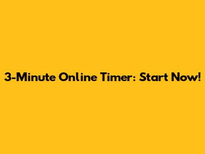 3-Minute Online Timer: Start Now!