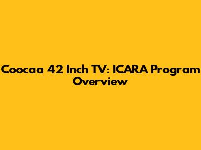 Coocaa 42 Inch TV: ICARA Program Overview