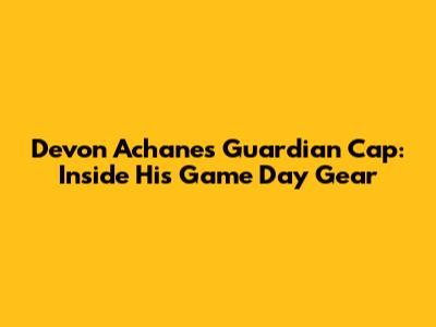 Devon Achane's Guardian Cap: Inside His Game Day Gear