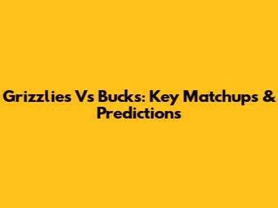 Grizzlies Vs Bucks: Key Matchups & Predictions