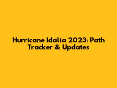 Hurricane Idalia 2023: Path Tracker & Updates