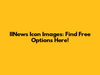 IINews Icon Images: Find Free Options Here!
