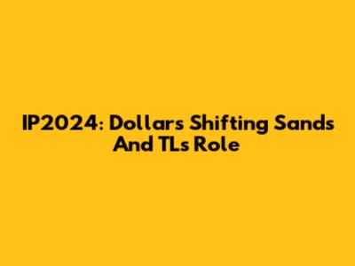 IP2024: Dollar's Shifting Sands And TL's Role
