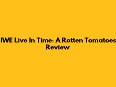 IWE Live In Time: A Rotten Tomatoes Review
