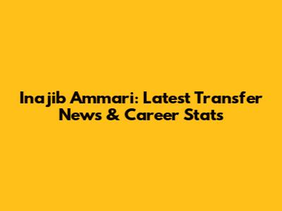 Inajib Ammari: Latest Transfer News & Career Stats