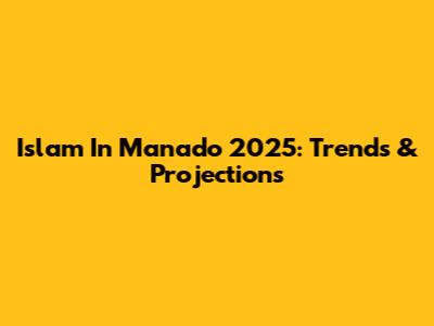 Islam In Manado 2025: Trends & Projections