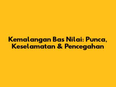 Kemalangan Bas Nilai: Punca, Keselamatan & Pencegahan