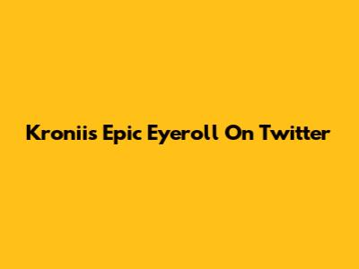 Kronii's Epic Eyeroll On Twitter