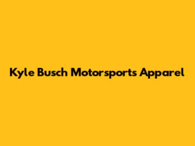 Kyle Busch Motorsports Apparel