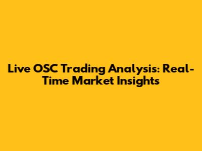 Live OSC Trading Analysis: Real-Time Market Insights