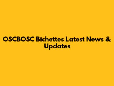 OSCBOSC Bichette's Latest News & Updates