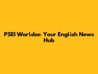 PSEI Worldse: Your English News Hub