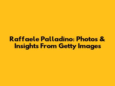 Raffaele Palladino: Photos & Insights From Getty Images