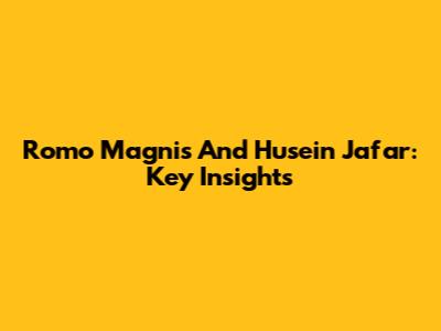 Romo Magnis And Husein Ja'far: Key Insights