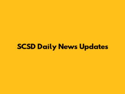 SCSD Daily News Updates