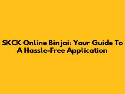 SKCK Online Binjai: Your Guide To A Hassle-Free Application