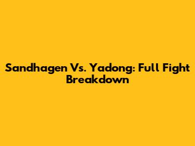 Sandhagen Vs. Yadong: Full Fight Breakdown