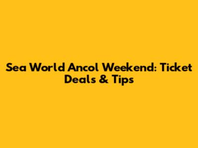 Sea World Ancol Weekend: Ticket Deals & Tips