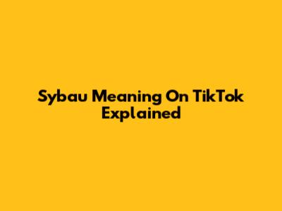 Sybau Meaning On TikTok Explained