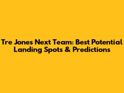 Tre Jones Next Team: Best Potential Landing Spots & Predictions