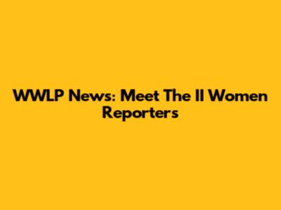 WWLP News: Meet The II Women Reporters